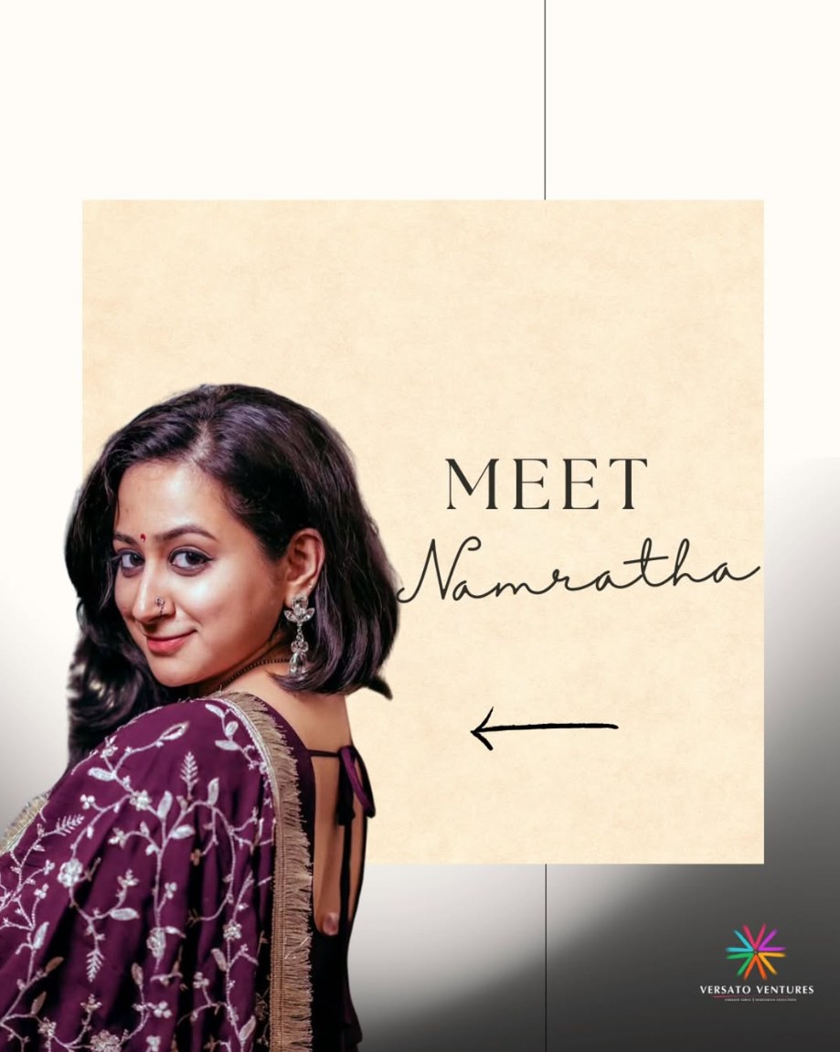 Namratha Tejkiran, co-founder of Versato Ventures, Bengaluru
