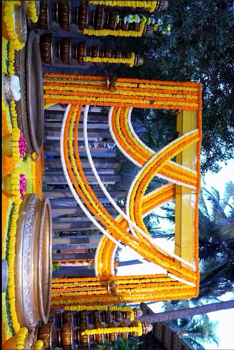 Haldi ceremony decor and setup by Versato Ventures, Bengaluru
