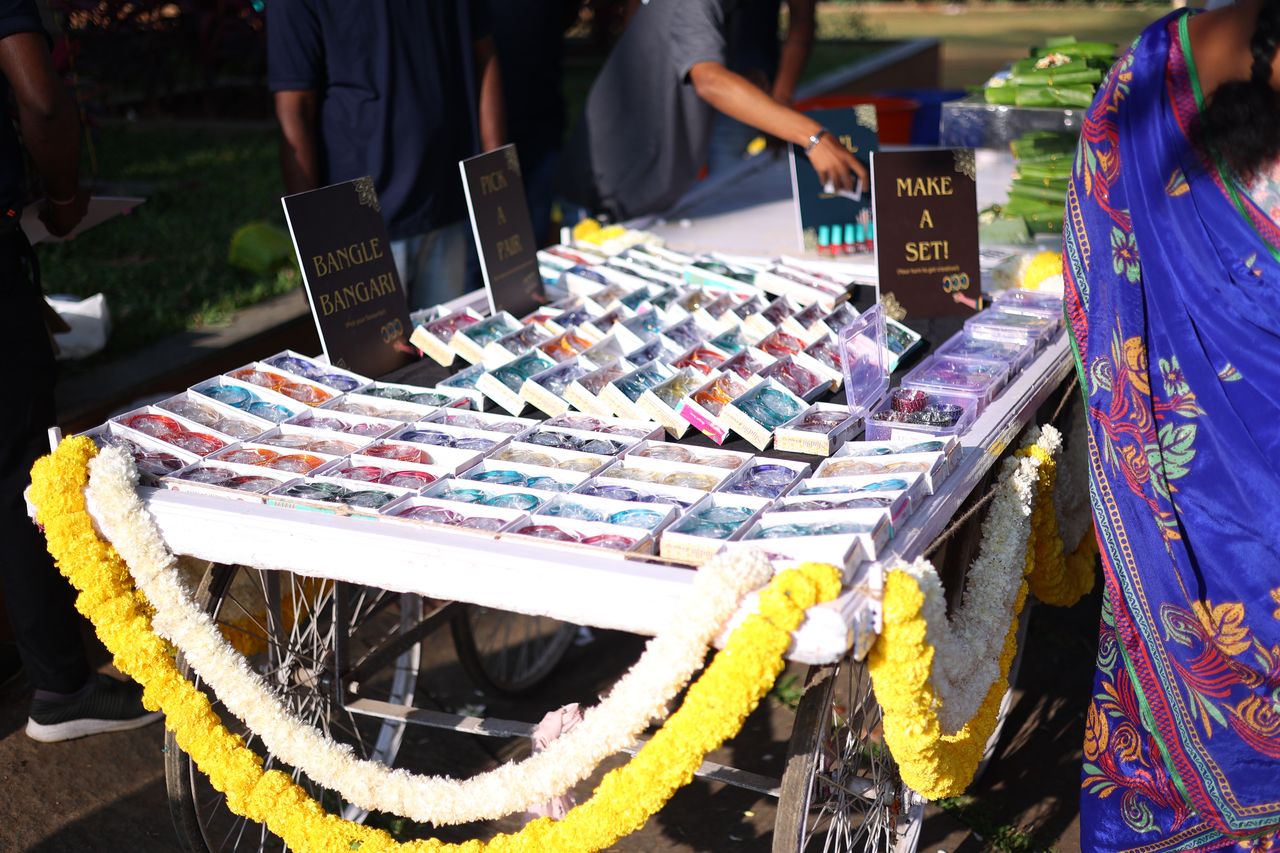 The bangle stall