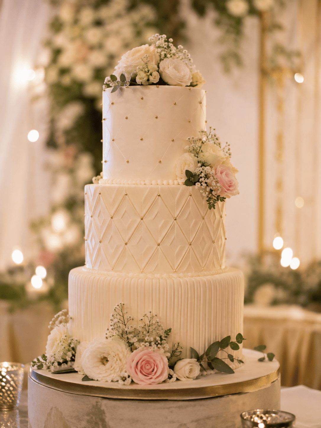 Tiered wedding cakes